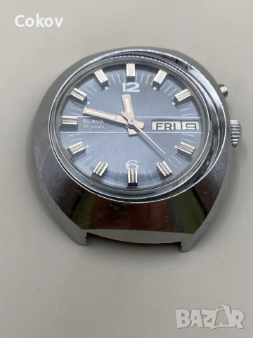 Slava Automatic Asymmetric Case Blue Dial 