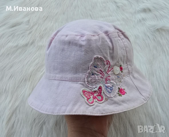 Детска шапка Next 1-2 години памук и лен 