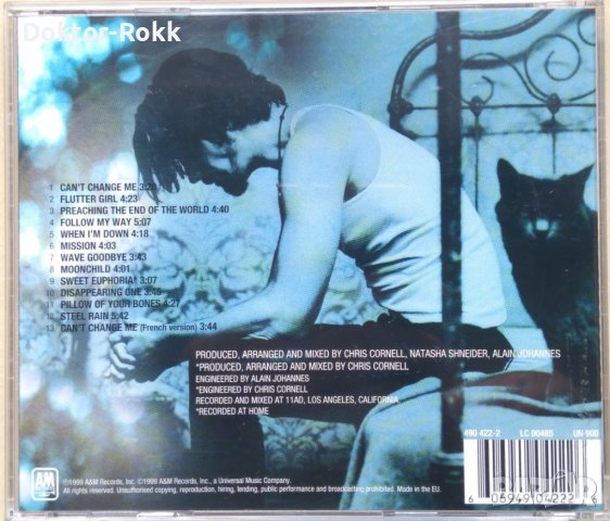 Chris Cornell – Euphoria Morning (1999, CD), снимка 2 - CD дискове - 42438011