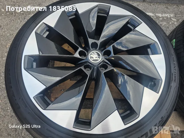 Лети джанти спорт пакет 21" 5х112 Skoda + летни гуми Falken, снимка 4 - Гуми и джанти - 55750987