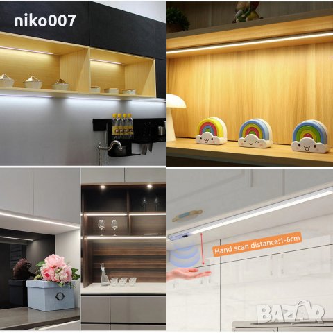 USB LED Лампа-нощна лампа-лед осветление със сензор, снимка 8 - Лед осветление - 35361302