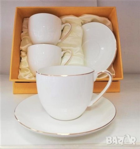 Костен порцелан чаши, комплекти и сервизи за кафе и чай, снимка 6 - Чаши - 30289181