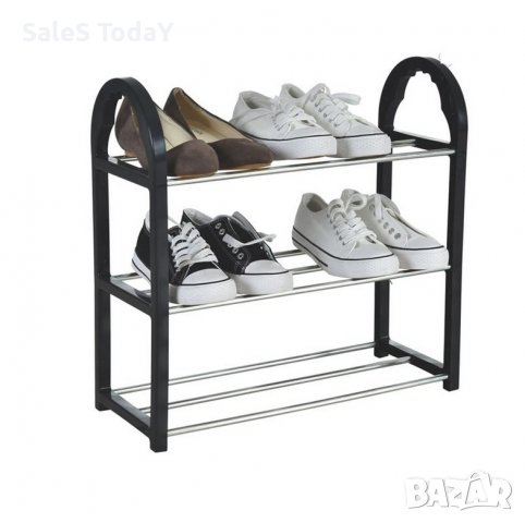 Етажерка за обувки, рафт, поставка, с 3 рафта, 41x19x47,5 см, снимка 2 - Етажерки - 38313843