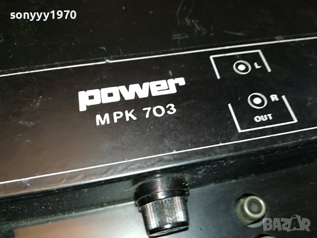 POWER MPK 703C-MIXER FRANCE 0906221622, снимка 14 - Ресийвъри, усилватели, смесителни пултове - 37033115