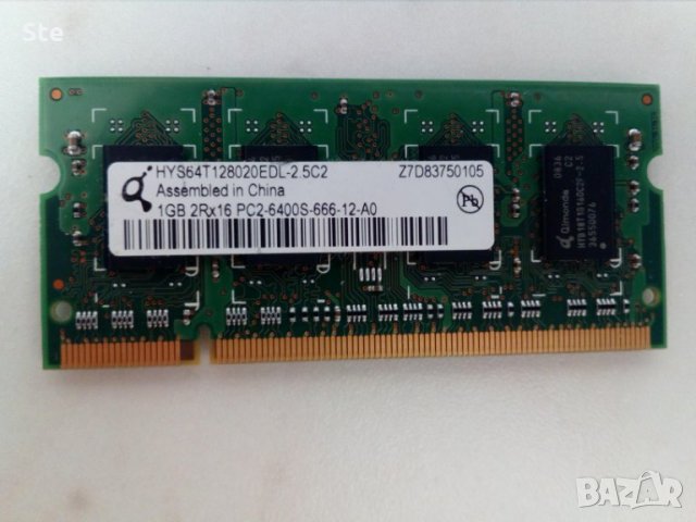 1gb ddr2 800mhz памет sodimm, снимка 2 - RAM памет - 30144502