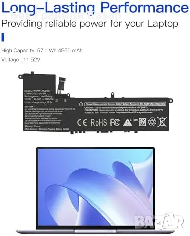 Нова лаптоп Батерия L19D3PD3 за Lenovo Ideapad S540-13ARE S540-13IML 4950mAh 11.52V