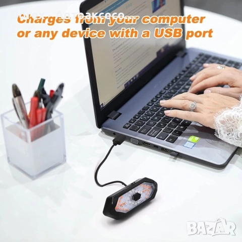 Комплект за велосипед задна LED светлина с мигачи и клаксон USB, снимка 12 - Аксесоари и консумативи - 54197181