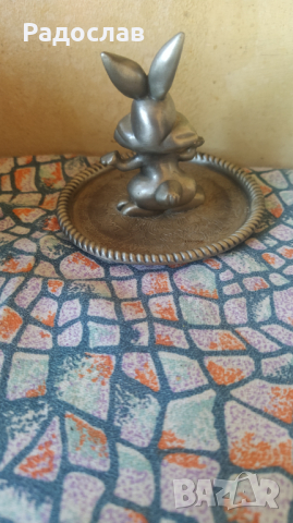 стара фигурка Зайче, снимка 3 - Декорация за дома - 44797297