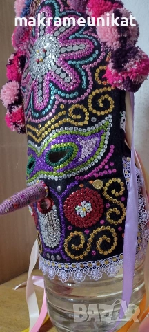 Кукерска маска, гугла юношеска,, ръчна изработка, капашон,Новодел, Сурва, Кукерландия, снимка 10 - Колекции - 42880006