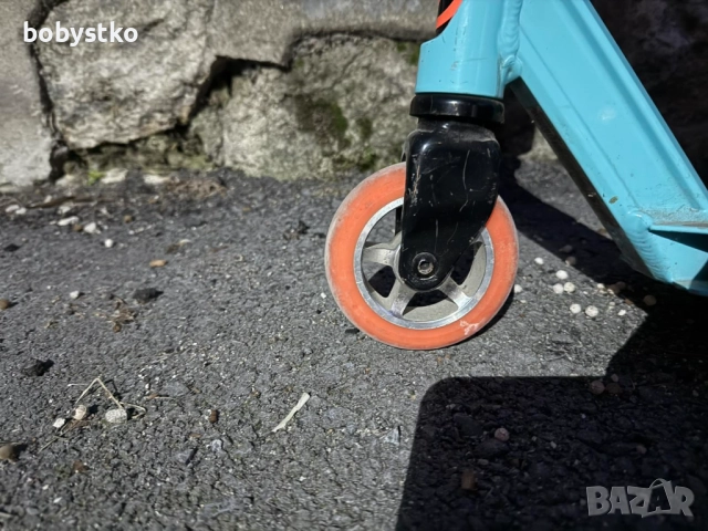Тротинетка за трикове Oxelo FreeStyle MF1.8 Turquoise, снимка 2 - Други спортове - 52796003