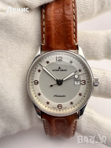  Jacques Lemans Automatic 25 Jewels 1-951 Stars, снимка 3 - Мъжки - 52829502