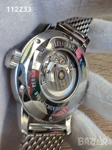 БАРТЕР MeisterSinger Perigraph Automatic 43mm, снимка 9 - Мъжки - 55715261