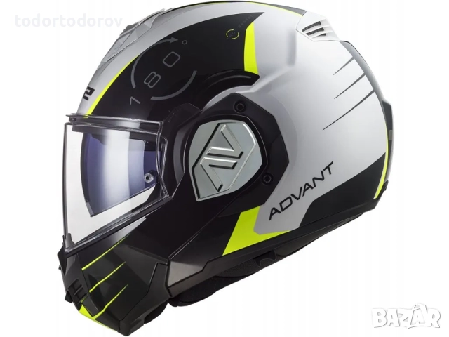 Отваряeмa мото Каска LS2 FF906 ADVANT CODEX WHITE/FLUO,очила, снимка 5 - Аксесоари и консумативи - 51533682
