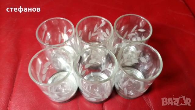 Руски кристални ракиени чашки с метално дъно, шотчета, 6 бр, снимка 5 - Чаши - 51142935