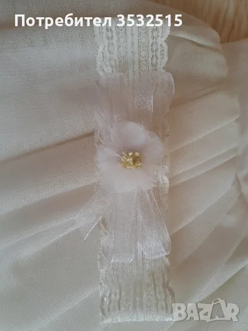 Комплект бебешка рокля и лента за коса, снимка 6 - Бебешки рокли - 49286822