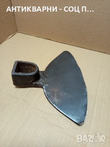 Соц Стара Ръчно Кована Мотика 0.900 кг. Номер 3., снимка 4 - Антикварни и старинни предмети - 49261909