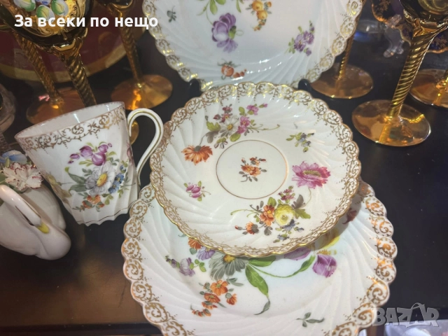 Circa 1894 наличие на няколко великолепни тройни сета съвместимост на чашката около 175 мл Код P1624, снимка 13 - Съдове за готвене - 52917010