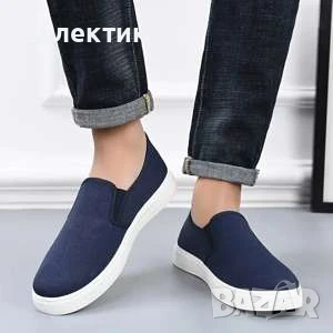 Класически платнени гуменки -- тъмно сини, снимка 3 - Кецове - 51064496