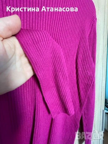 Блуза рипс циклам, снимка 4 - Блузи с дълъг ръкав и пуловери - 53056551