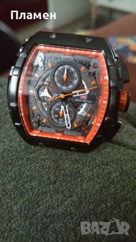 часовник кварцов хронограф MINI FOCUS силиконова каишка Автоматична дата , снимка 5 - Мъжки - 40659357