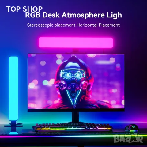 MICTUL RGB LED светлинна лента, с 15 режима за синхронизиране на сцени и музика, дистанционно, снимка 7 - Лед осветление - 49944901