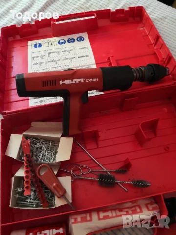 HILTI Dx351 пистолет за директен монтаж , снимка 3 - Други инструменти - 50591132
