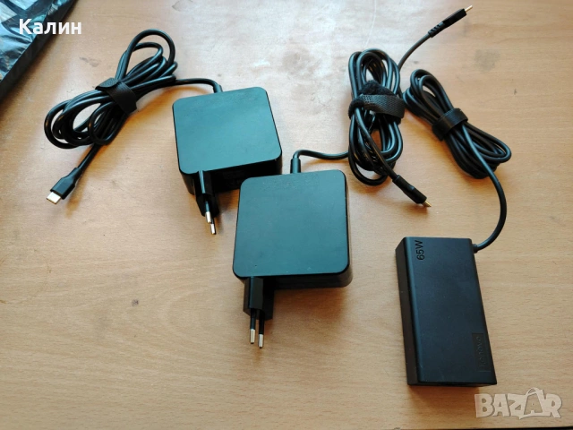 Зарядно за лаптоп 65W Type-C USB-C, снимка 2 - Кабели и адаптери - 53970657