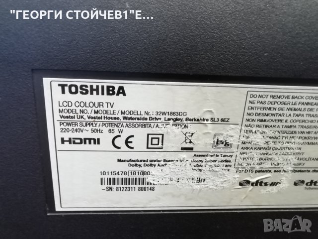 32W1863DG ЪС СЧУПЕНА МАТРИЦА, снимка 2 - Части и Платки - 30124093