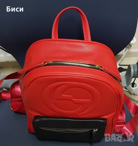 Gucci/Гучи-естествена кожа,раница, снимка 5 - Раници - 35373856