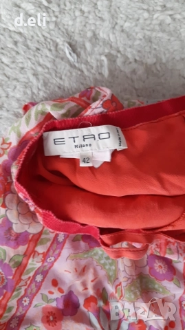 ETRO Original Size S 100% Коприна, снимка 2 - Поли - 51624595