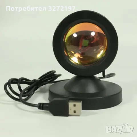 Залез Слънце Лампа Проекция Led Светлини С Дистанционно, 16 Цвята, снимка 15 - Прожектори - 47994379