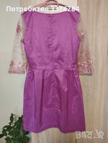 Дамска официална рокля в лилав цвят, снимка 11 - Рокли - 40619819