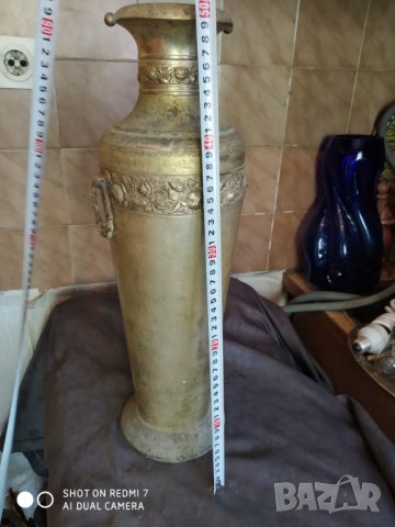 стара посребрена метална  ваза арт деко, снимка 5 - Антикварни и старинни предмети - 33830888