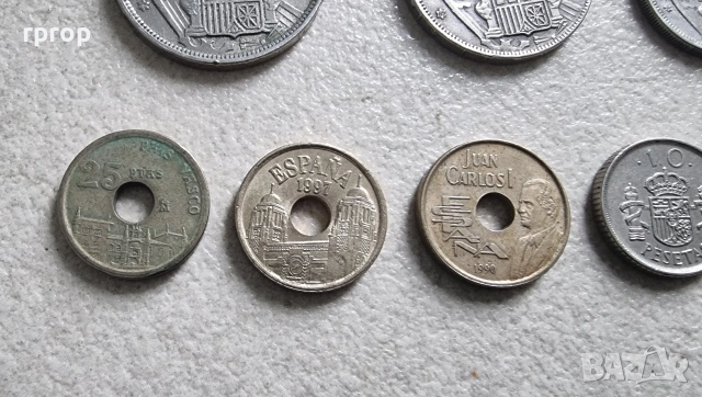 Испания. Испански песети . 15 бройки., снимка 6 - Нумизматика и бонистика - 35773496