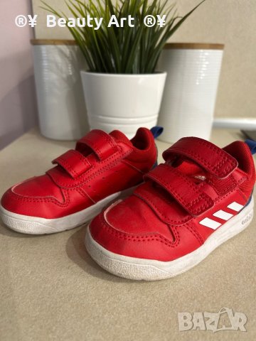 Детски червени маратонки Adidas 22 размер, снимка 6 - Детски маратонки - 40352261