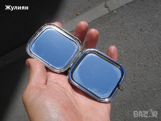 СТАРО ДЖОБНО ОГЛЕДАЛЦЕ ОГЛЕДАЛО, снимка 7 - Антикварни и старинни предмети - 51531736