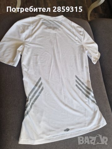 Adidas - оригинална мъжка тениска - размер М, бял цвят, снимка 9 - Тениски - 44163867