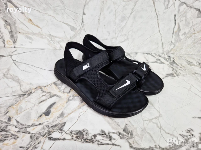 Nike черни мъжки сандали , снимка 2 - Мъжки сандали - 50947149