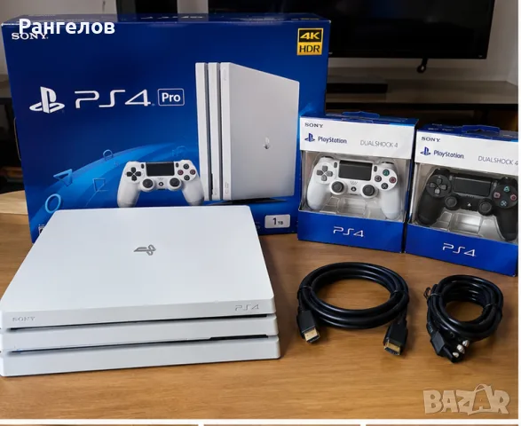 PS4 Pro 1TB Jailbreak + 2 джойстика + зареждаща станция + игри