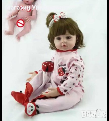 Реборн бебе, Reborn baby doll, реалистична винил кукла. Преродено бебе, снимка 5 - Кукли - 27574935