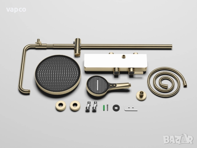 Луксозен душ в златен цвят D29, снимка 9 - Душове - 51488967