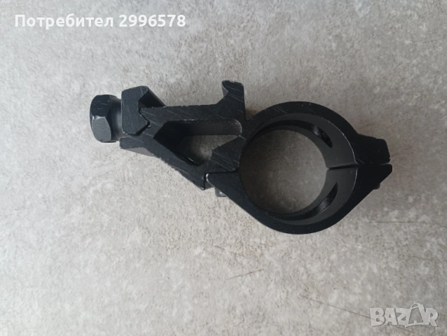 Стойка за закрепване на фенер към пикатини база за оръжие пушка карабина 25.4мм picatinny weaver, снимка 4 - Оборудване и аксесоари за оръжия - 54206605