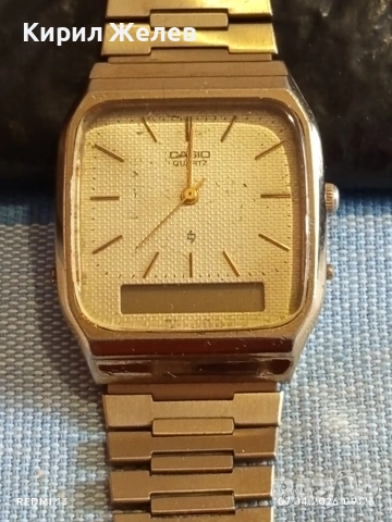 Класически модел мъжки часовник CASIO QUARTZ рядък за КОЛЕКЦИЯ 49557, снимка 2 - Мъжки - 54118166