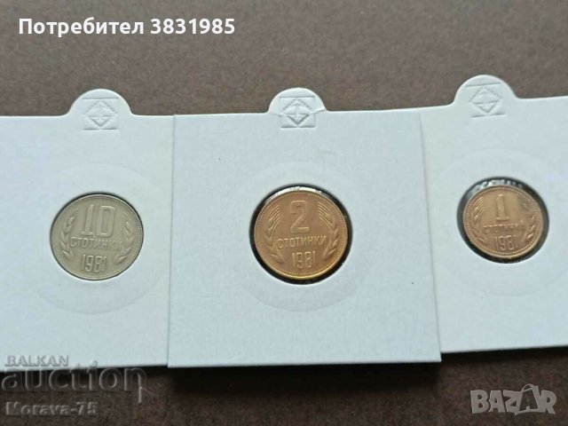 Лот от 1 стотинка до 1 лев 1981, снимка 5 - Нумизматика и бонистика - 42070817