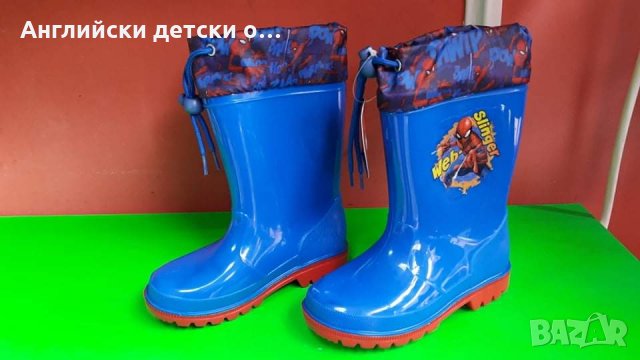 Английски детски гумени ботуши-SPIDERMAN, снимка 3 - Детски боти и ботуши - 31874063
