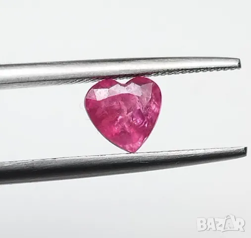 Шпинел с розов цвят и форма на сърце - 0.72кт.! Нов!, снимка 12 - Други - 50089529