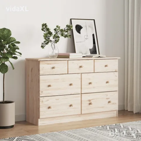 vidaXL Скрин ALTA, 112x35x73 см, бор масив, снимка 2 - Скринове - 56147290