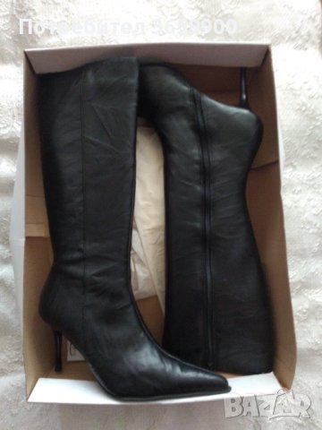 Дамски елегантни ботуши,естествена кожа, размер 38