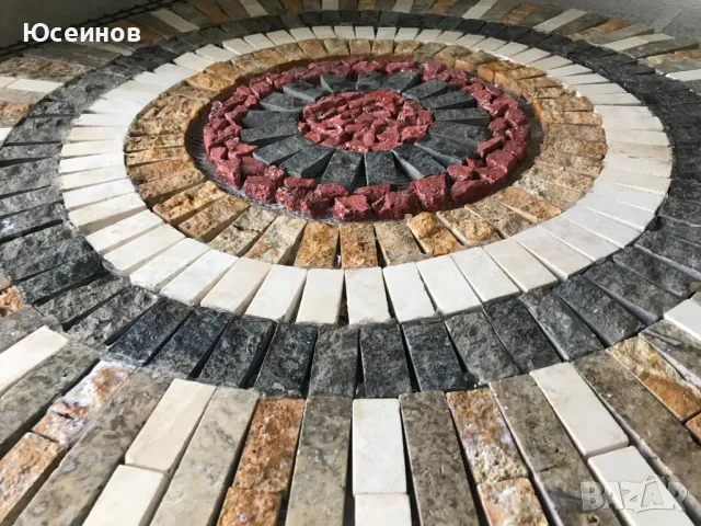 Мозайка( пано ) от естествен камък - Травертин,мрамор