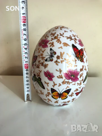 Прекрасно Колекционерско Голямо Порцеланово Яйце, снимка 8 - Декорация за дома - 51139195